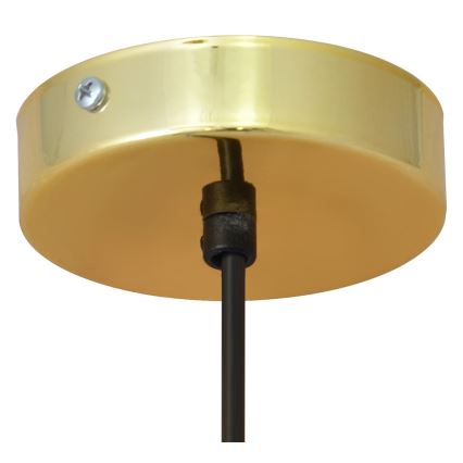 LED Pendel BARS 1xGU10/4,8W/230V sort/gylden