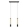 LED Pendel BARS 2xGU10/4,8W/230V sort/gylden