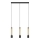 LED Pendel BARS 3xGU10/4,8W/230V guldfarvet/sort