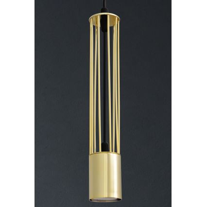 LED Pendel BARS 3xGU10/4,8W/230V gylden/sort