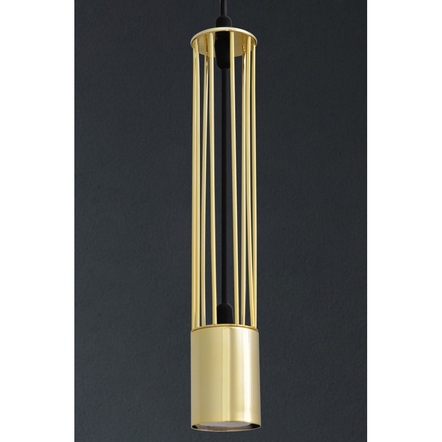 LED Pendel BARS 3xGU10/4,8W/230V gylden/sort