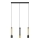 LED Pendel BARS 3xGU10/4,8W/230V sort/guldfarvet