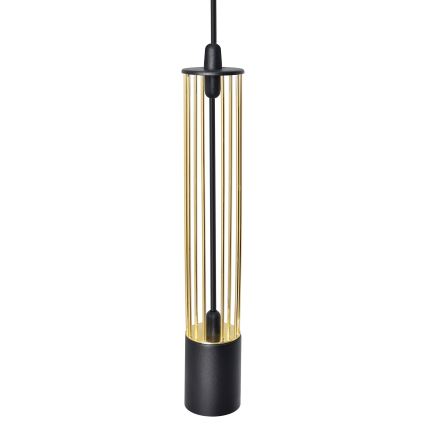 LED Pendel BARS 3xGU10/4,8W/230V sort/guldfarvet