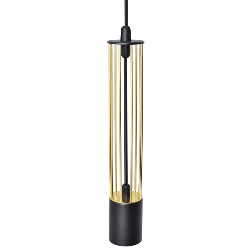 LED Pendel BARS 3xGU10/4,8W/230V sort/guldfarvet