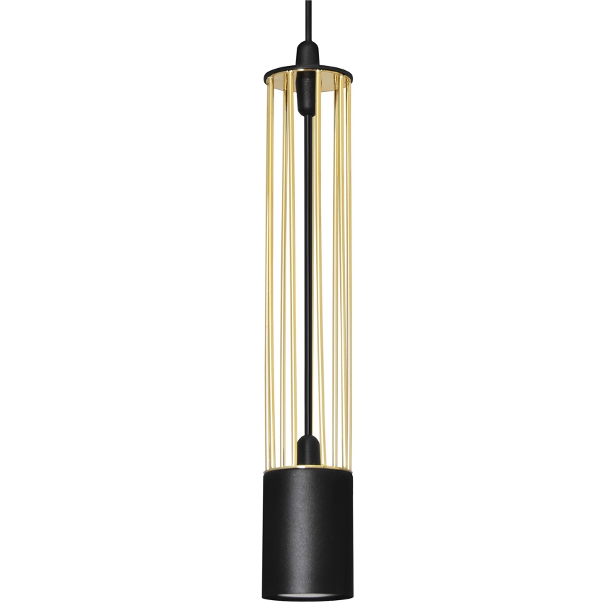 LED Pendel BARS 3xGU10/4,8W/230V sort/guldfarvet