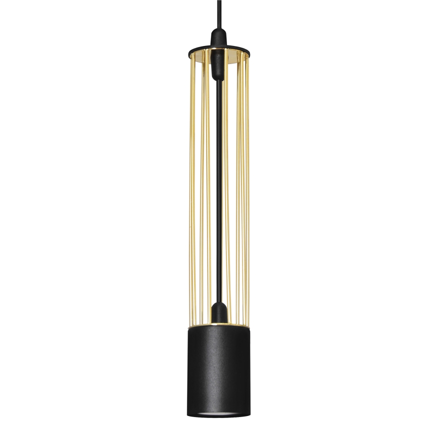 LED Pendel BARS 3xGU10/4,8W/230V sort/gylden