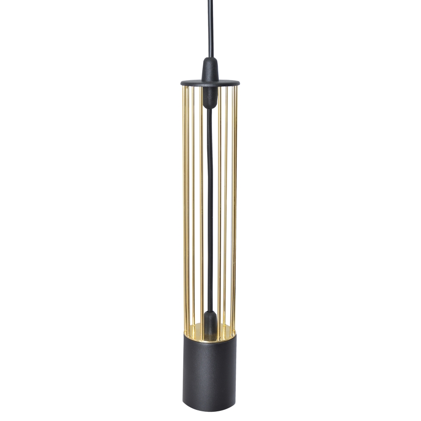 LED Pendel BARS 3xGU10/4,8W/230V sort/gylden
