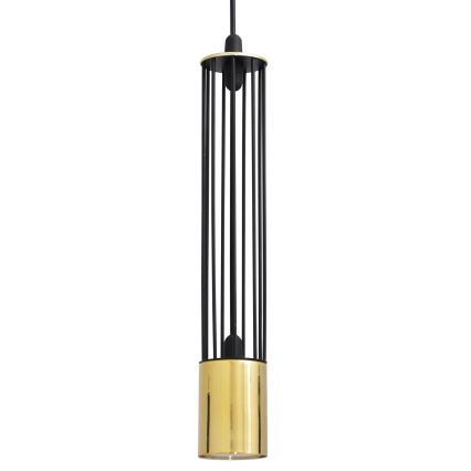 LED Pendel BARS 3xGU10/4,8W/230V sort/gylden