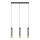 LED Pendel BARS 3xGU10/4,8W/230V sort/gylden