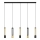 LED Pendel BARS 5xGU10/4,8W/230V sort/gylden
