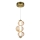LED pendel BOLLA LED/12W/230V diameter 16 cm guldfarvet