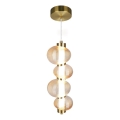 LED pendel BOLLA LED/17W/230V diameter 16 cm guldfarvet/røget