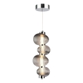 LED pendel BOLLA LED/17W/230V diameter 16 cm skinnende krom/røget