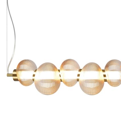 LED pendel BOLLA LED/32W/230V guldfarvet/røget