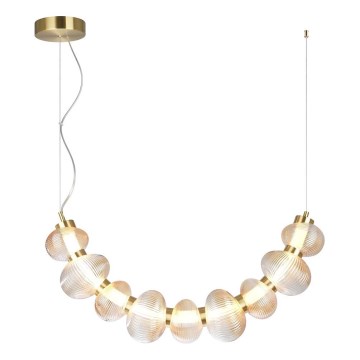 LED pendel BOLLA LED/36W/230V guldfarvet/røget