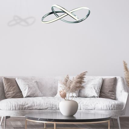 LED pendel CAPPIO LED/36W/230V skinnende krom