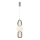 LED pendel CARO LED/28W/230V skinnende krom