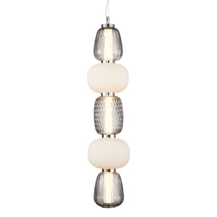 LED pendel CARO LED/40W/230V skinnende krom