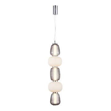 LED pendel CARO LED/40W/230V skinnende krom