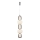 LED pendel CARO LED/40W/230V skinnende krom