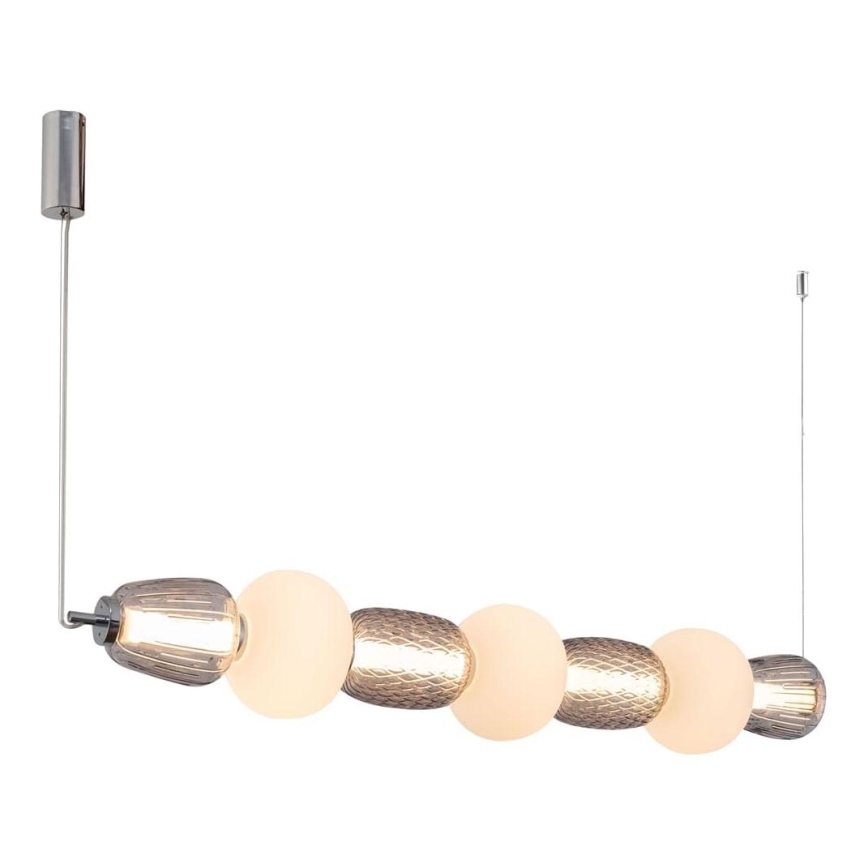LED pendel CARO LED/42W/230V skinnende krom