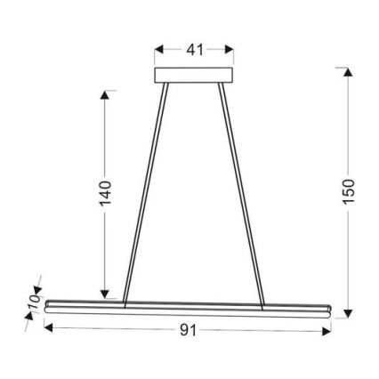 LED pendel COCONUT LED/28W/230V