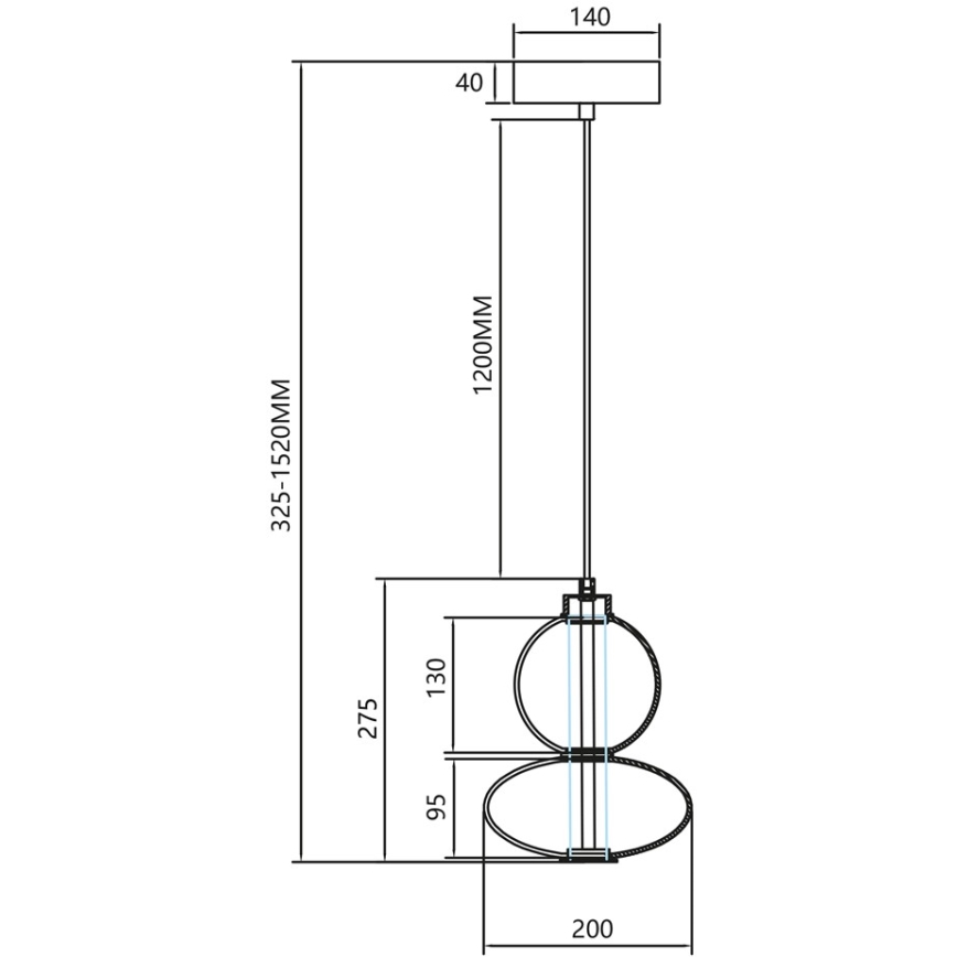 LED pendel DAPHNE LED/12W/230V grå