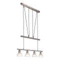 LED pendel DAYTONA 4xE14/5W/230V 3000K skinnende krom