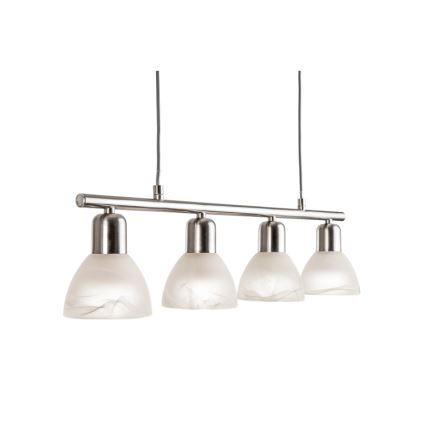 LED pendel DAYTONA 4xE14/5W/230V 3000K skinnende krom