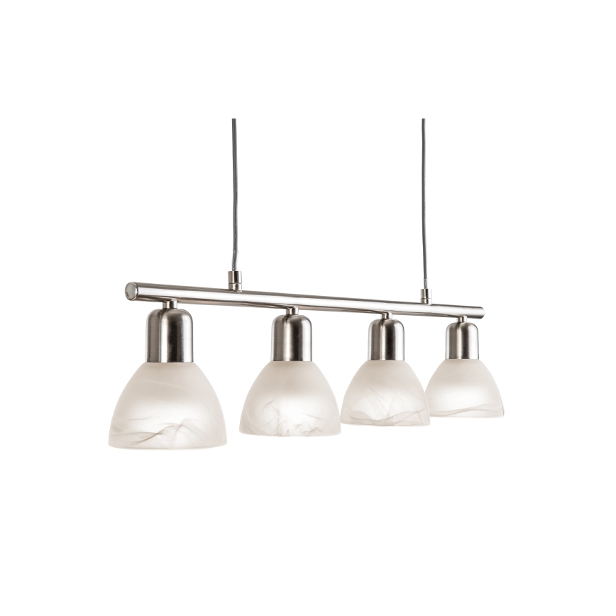 LED pendel DAYTONA 4xE14/5W/230V 3000K skinnende krom