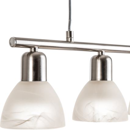 LED pendel DAYTONA 4xE14/5W/230V 3000K skinnende krom