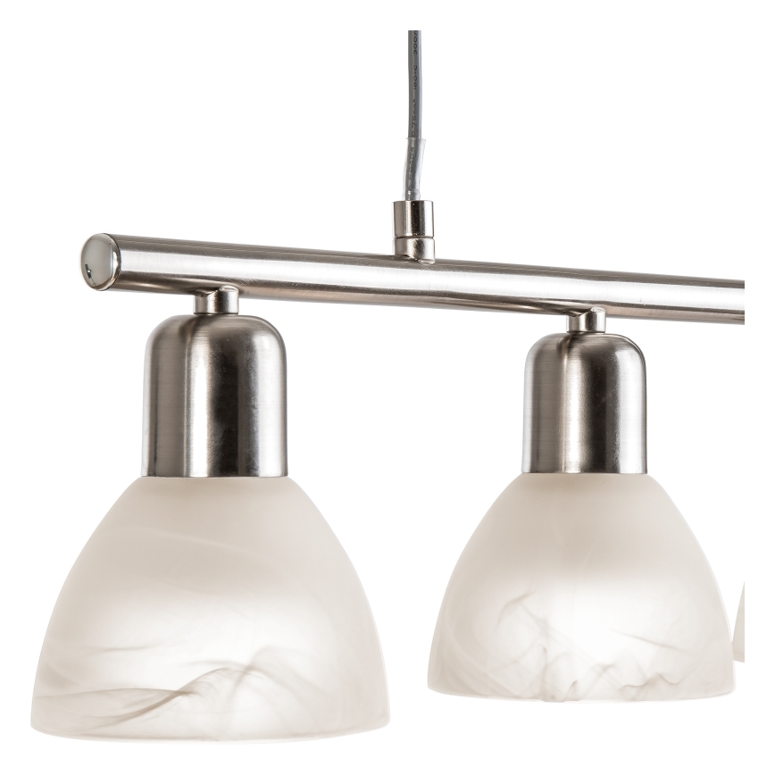LED pendel DAYTONA 4xE14/5W/230V 3000K skinnende krom