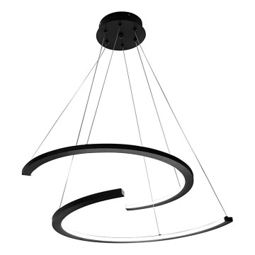 LED pendel DOUBLEMOON LED/30W/230V sort