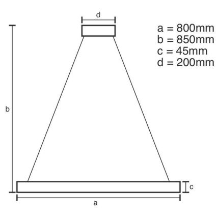 LED pendel dæmpbar LED/100W/230V 3000-6500K + fjernbetjening