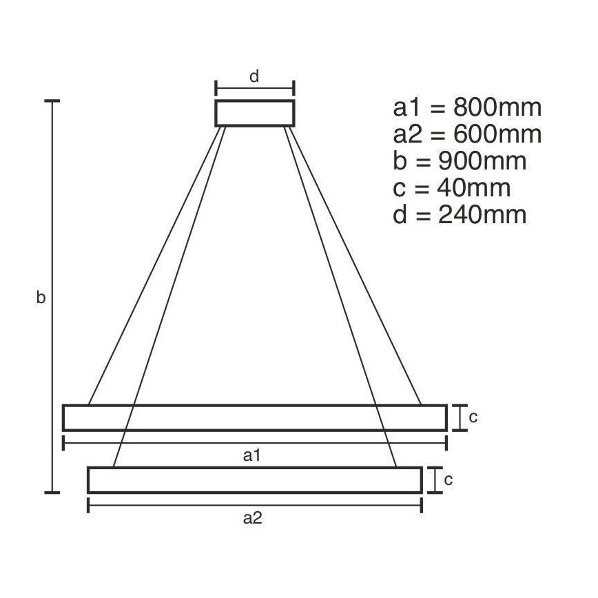 LED pendel dæmpbar LED/100W/230V 3000-6500K + fjernbetjening