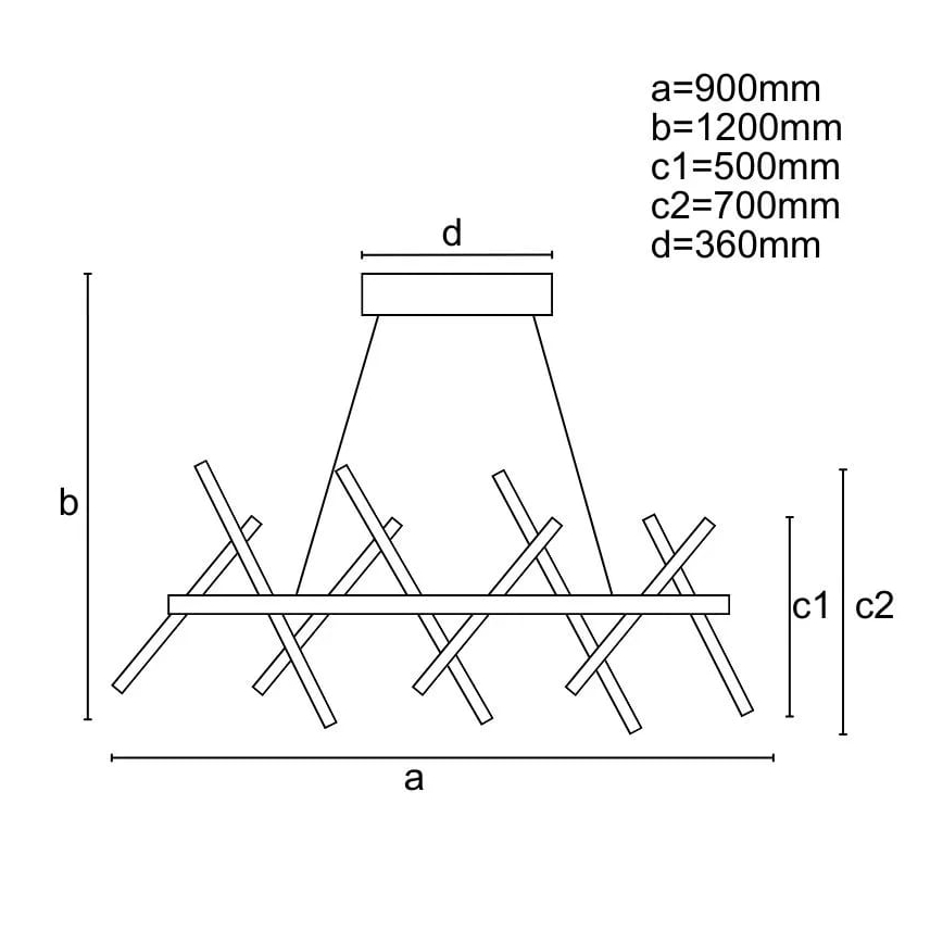 LED pendel dæmpbar LED/100W/230V 3000-6500K + fjernbetjening