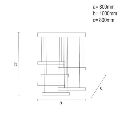 LED pendel dæmpbar LED/100W/230V 3000-6500K + fjernbetjening