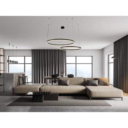 LED pendel dæmpbar LED/100W/230V 3000-6500K + fjernbetjening