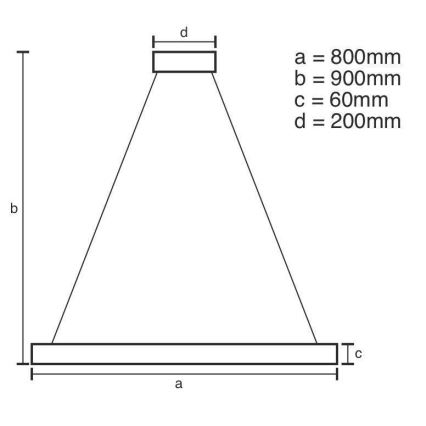 LED pendel dæmpbar LED/110W/230V 3000-6500K + fjernbetjening