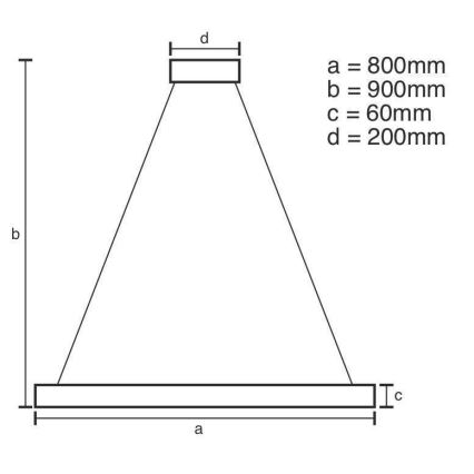 LED pendel dæmpbar LED/110W/230V 3000-6500K + fjernbetjening