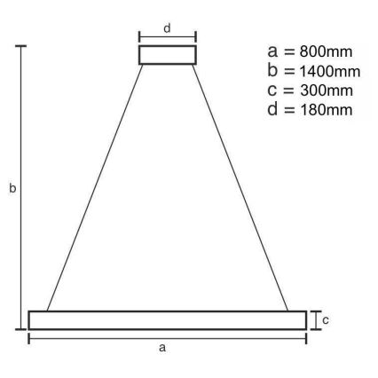 LED krystalpendel dæmpbar LED/110W/230V 3000-6500K guldfarvet + fjernbetjening