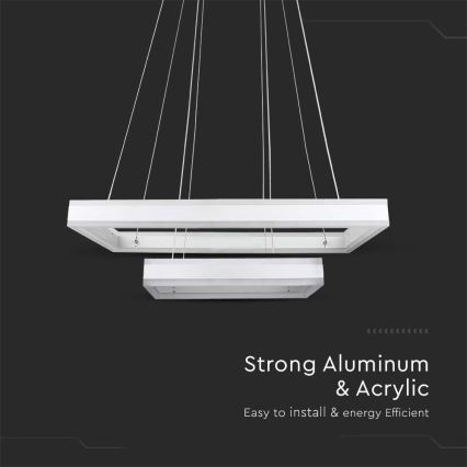 LED pendel dæmpbar LED/113W/230V 3000K hvid