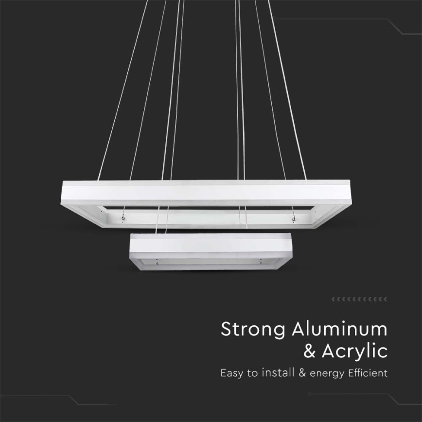 LED pendel dæmpbar LED/113W/230V 3000K hvid