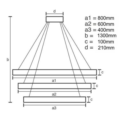 LED krystalpendel dæmpbar LED/115W/230V 3000-6500K krom/guldfarvet + fjernbetjening