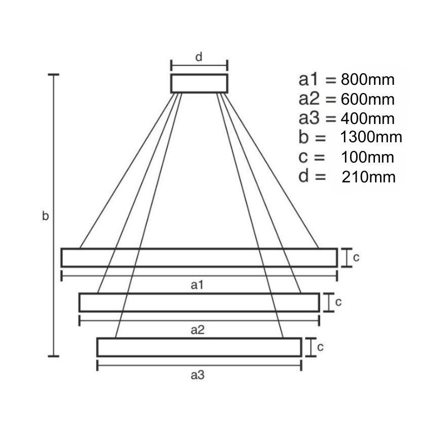 LED krystalpendel dæmpbar LED/115W/230V 3000-6500K krom/guldfarvet + fjernbetjening