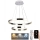 LED pendel dæmpbar LED/120W/230V 3000-6500K diameter 60 cm + fjernbetjening