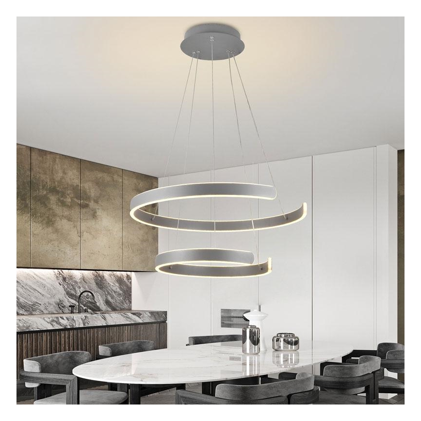 LED pendel dæmpbar LED/120W/230V 3000-6500K diameter 60 cm + fjernbetjening