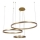LED pendel dæmpbar LED/125W/230V 3000-6500K diameter 80 cm + fjernbetjening