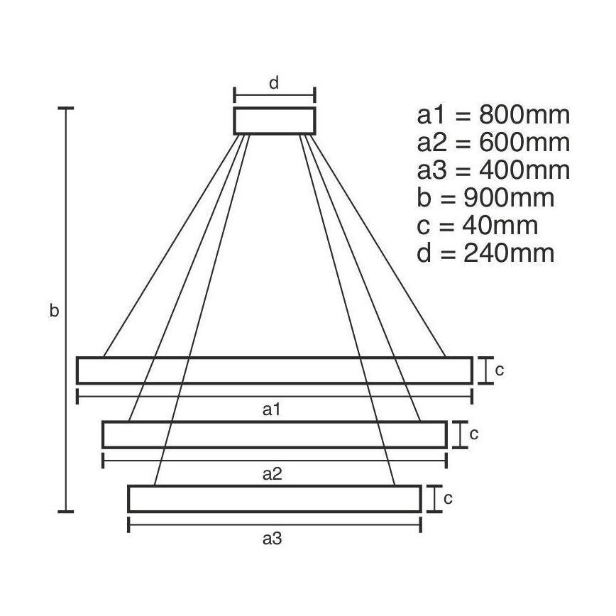 LED pendel dæmpbar LED/125W/230V 3000-6500K + fjernbetjening