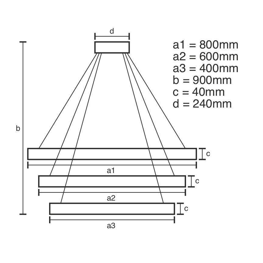 LED pendel dæmpbar LED/125W/230V 3000-6500K + fjernbetjening